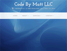 Tablet Screenshot of codebymatt.biz